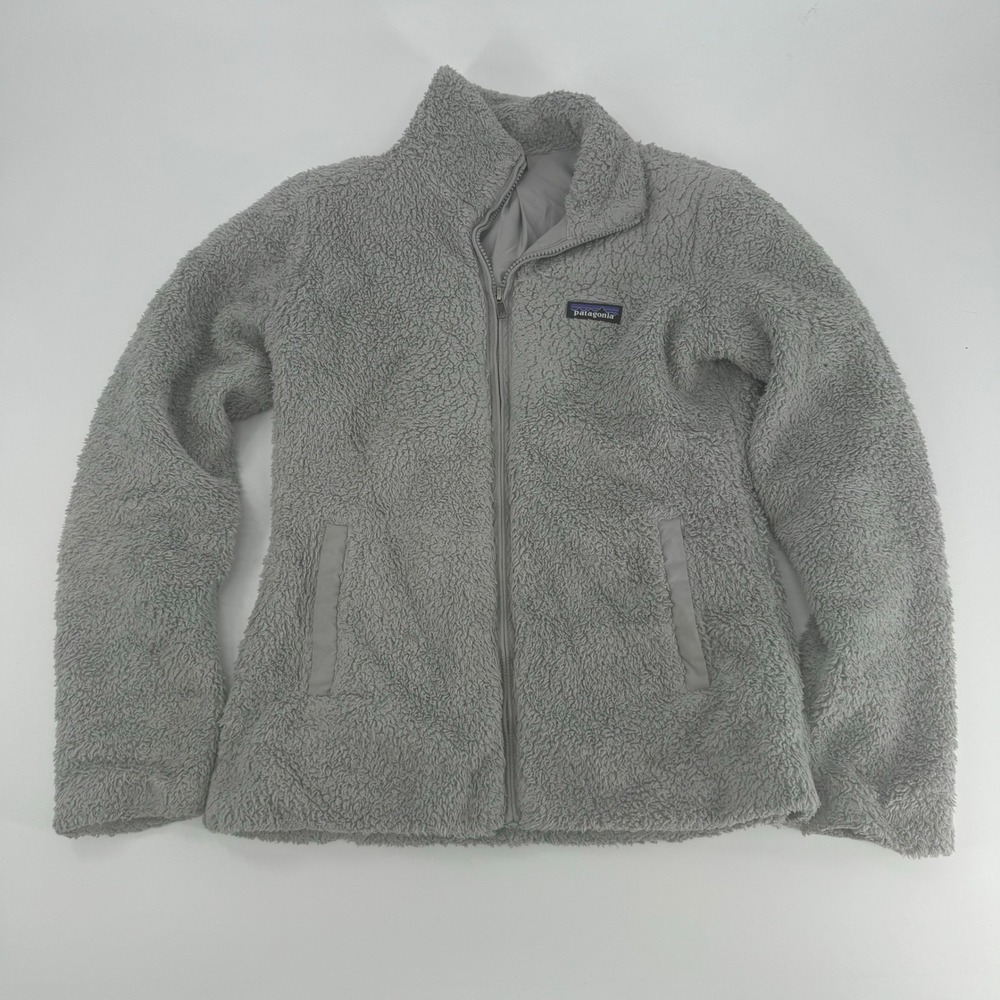 Patagonia Gray Fleece Full Zip Jacket Women's Small Cozy Warm Soft‎